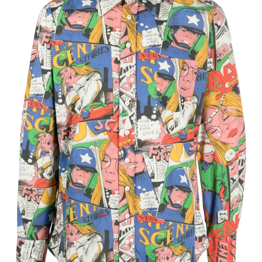 Рубашка с короткими рукавами и принтом