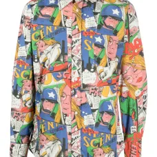 Рубашка с короткими рукавами и принтом