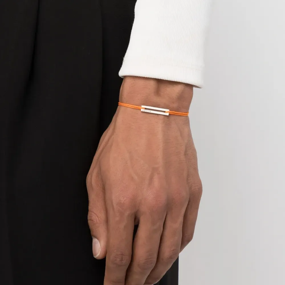 Серебряный браслет Punched