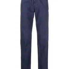 Полосатые брюки прямого кроя