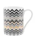 "фарфоровая кружка с узором зигзаг (7,5 см)"