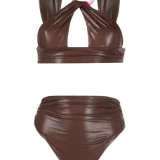 Бикини из искусственной кожи