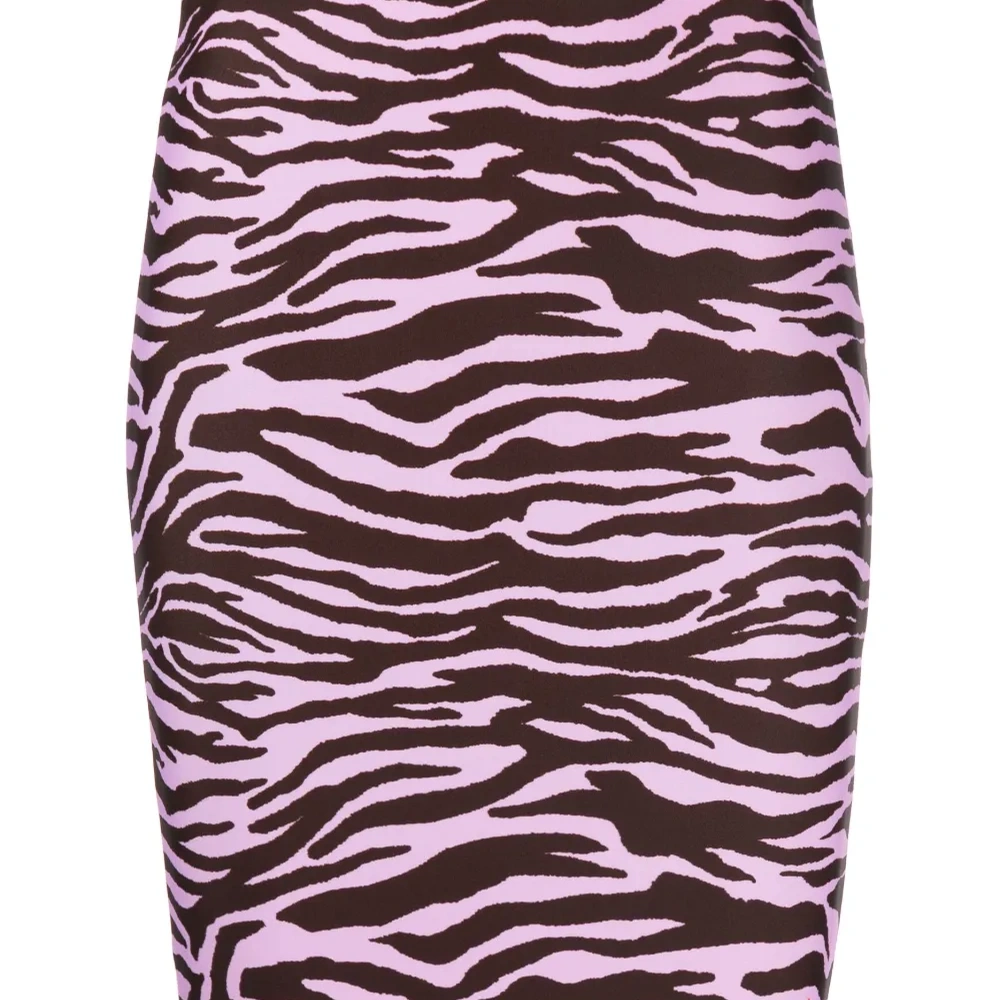 Юбка-карандаш миди с зебровым принтом