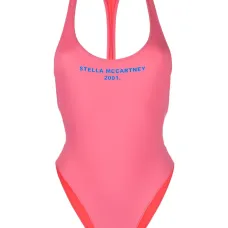 Купальник с вырезом и логотипом Купальник с вырезом и логотипом