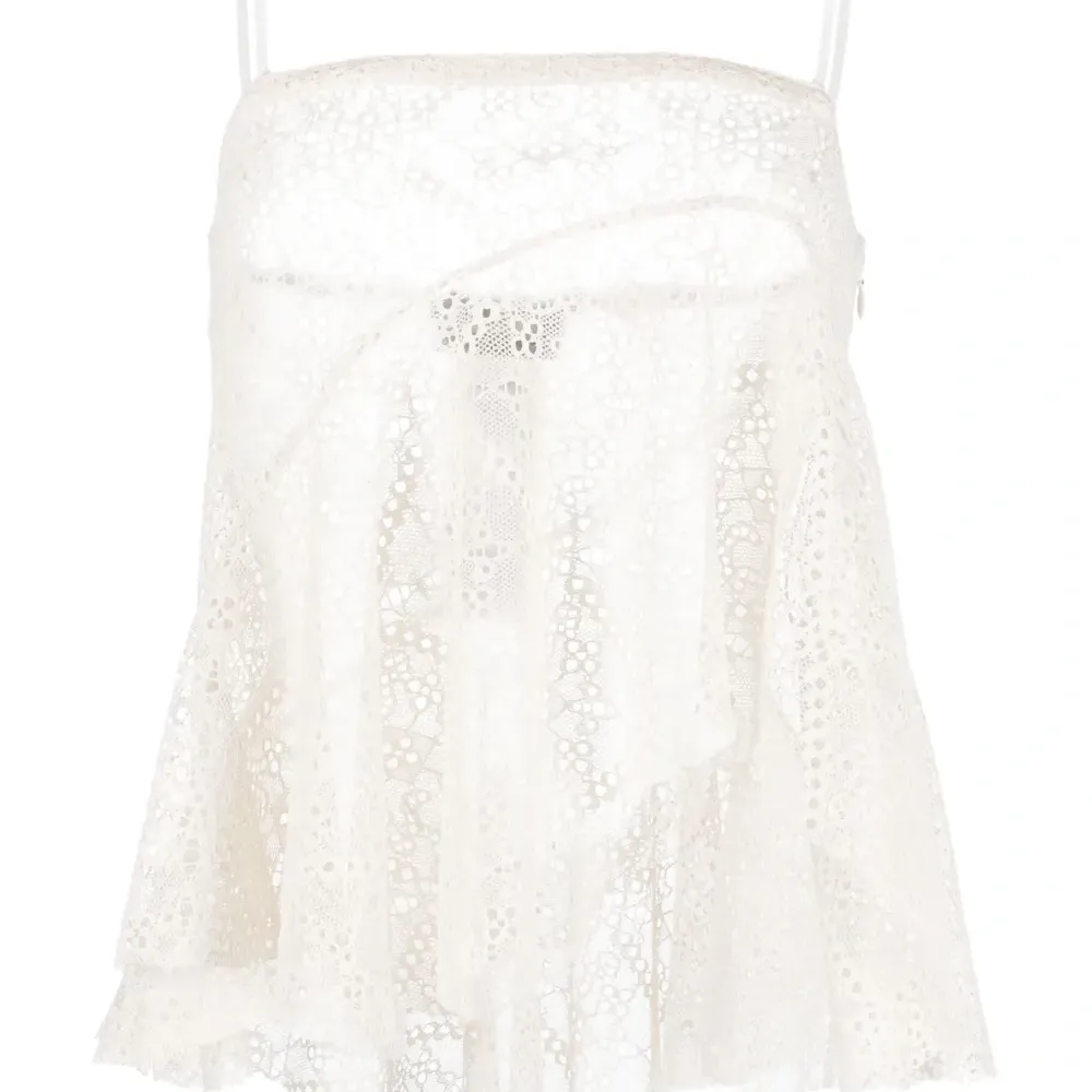 Драпированный топ с английской вышивкой