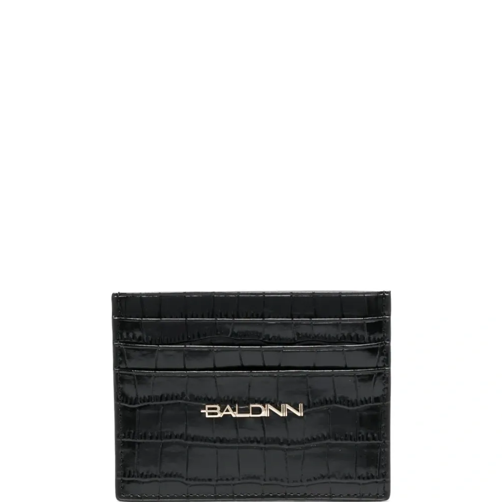 Картхолдер с тиснением под кожу крокодила