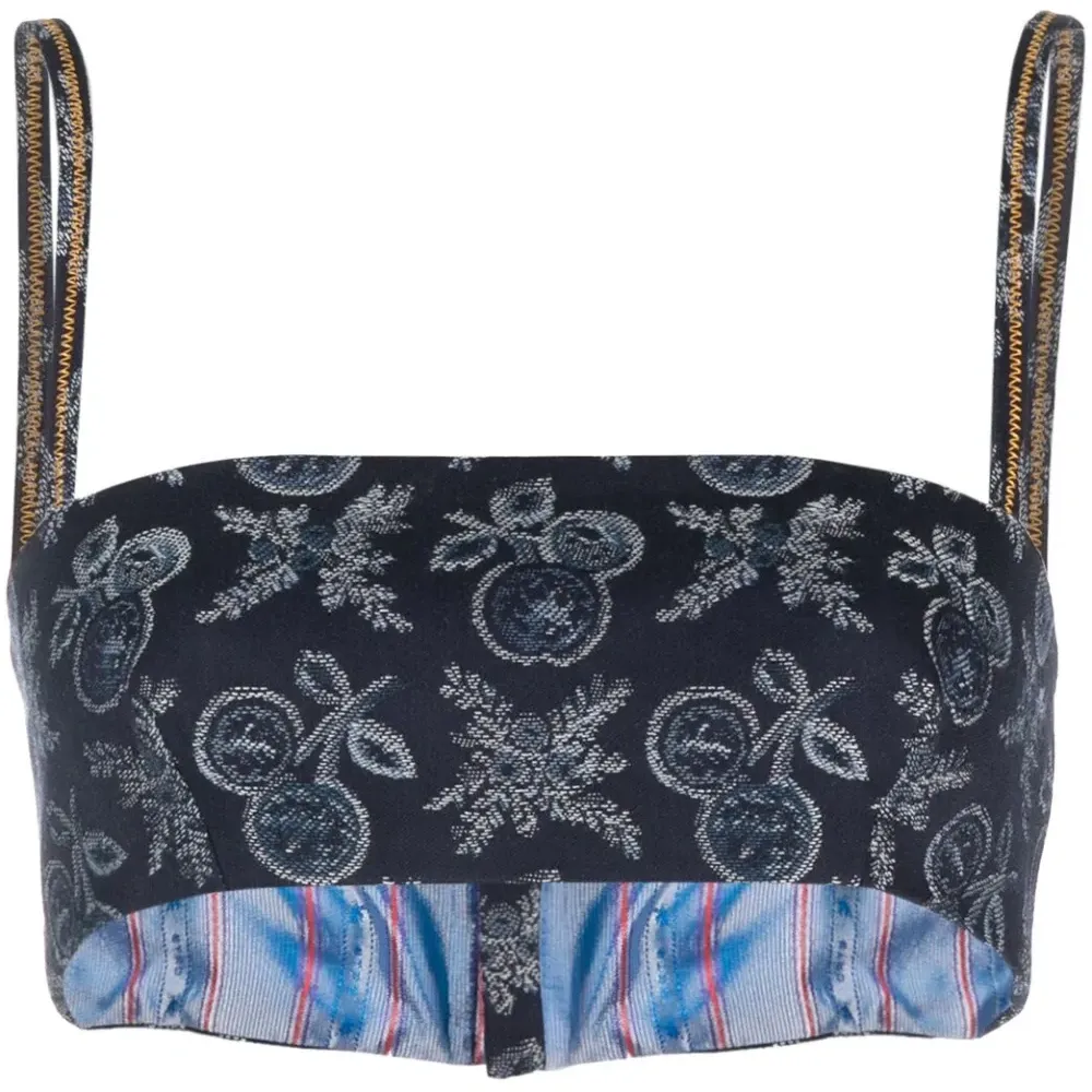 Топ-бралетт с жаккардовым узором