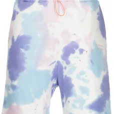 Шорты с принтом тай-дай
