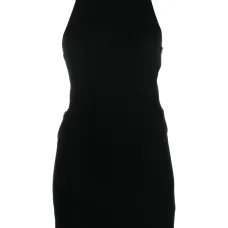 Платье мини с открытой спиной и цепочками