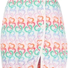 Трикотажная юбка с вышивкой