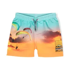 Плавки-шорты с графичным принтом