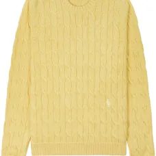 Джемпер фактурной вязки с вышитым логотипом Джемпер фактурной вязки с вышитым логотипом