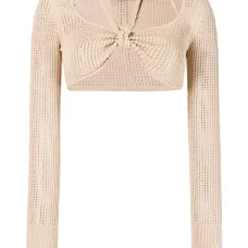 Укороченный топ с вырезом халтер Укороченный топ с вырезом халтер