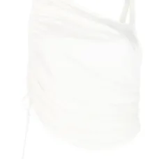 Топ без рукавов с драпировкой