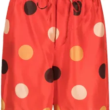 Шорты в горох с кулиской