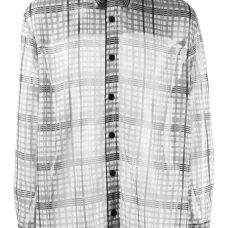 Полупрозрачная рубашка в клетку