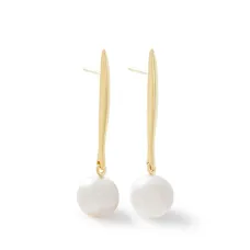 Серьги-подвески Nura с жемчугом