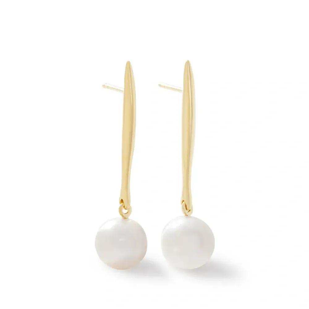 Серьги-подвески Nura с жемчугом