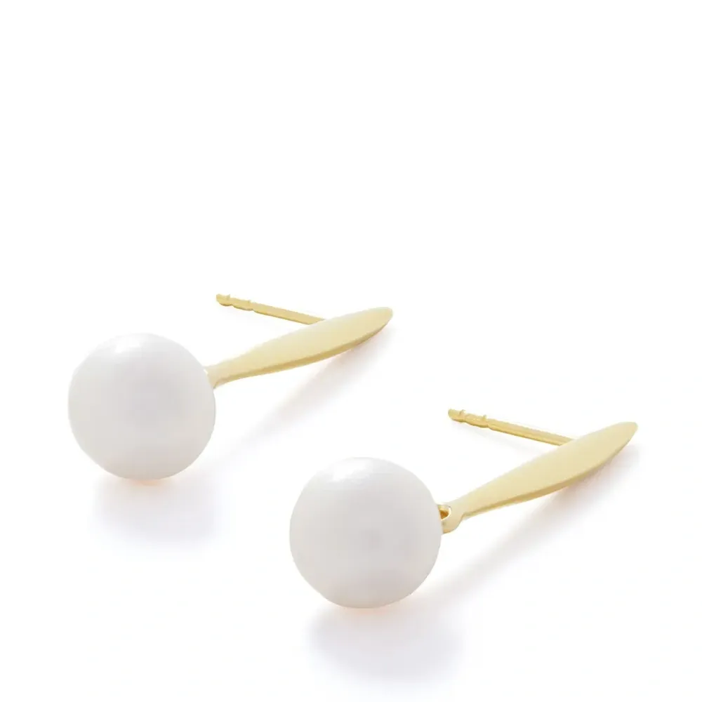 Серьги-подвески Nura с жемчугом