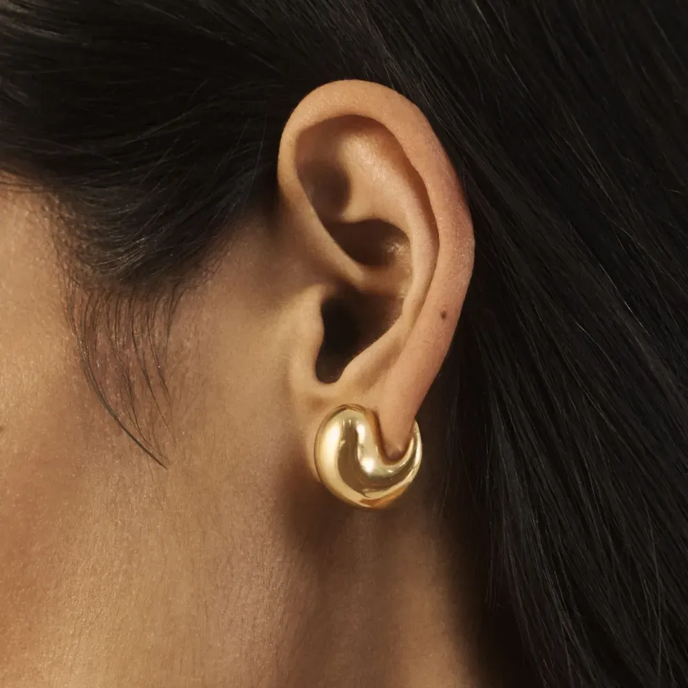 Позолоченные серьги Nura