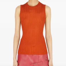 топ в рубчик без рукавов