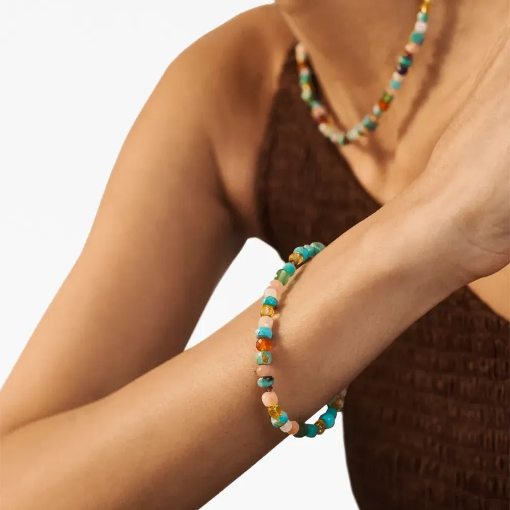 Позолоченный браслет Freedom с бусинами Позолоченный браслет Freedom с бусинами