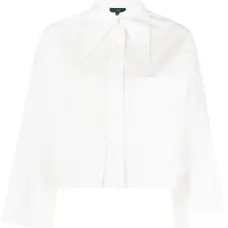 Укороченная рубашка в полоску