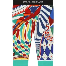 Легинсы с логотипом и абстрактным принтом Легинсы с логотипом и абстрактным принтом