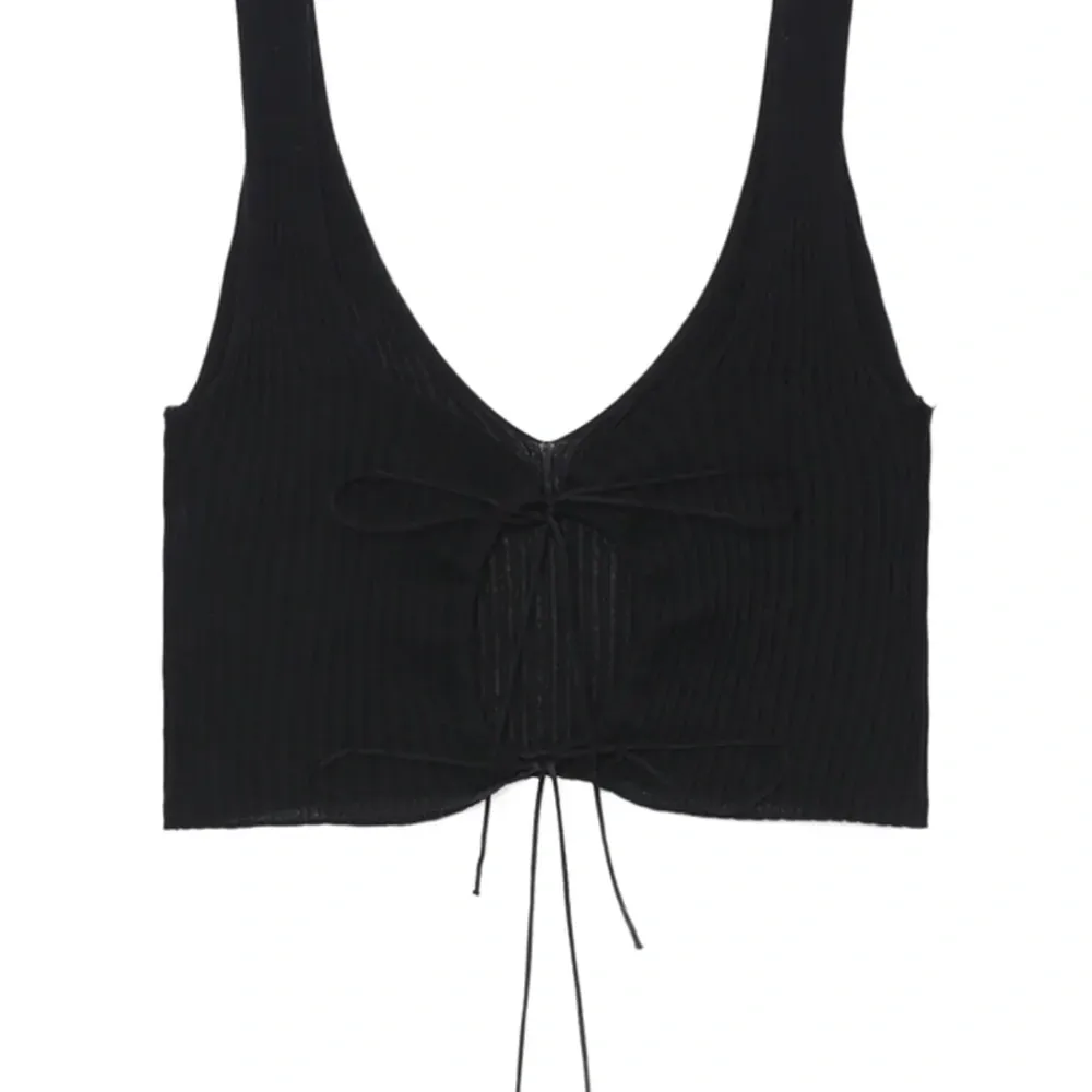 Укороченный топ в рубчик