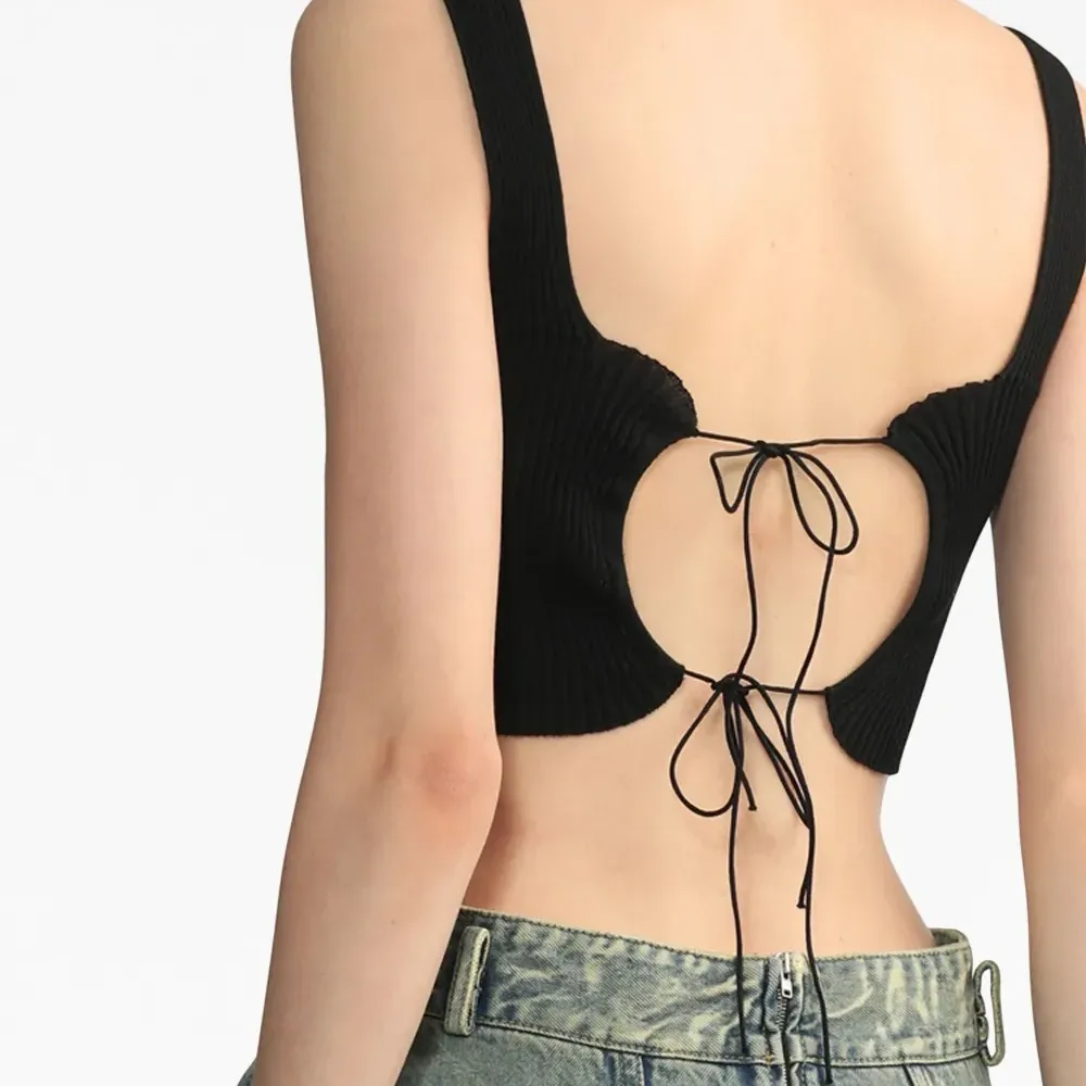 Укороченный топ в рубчик