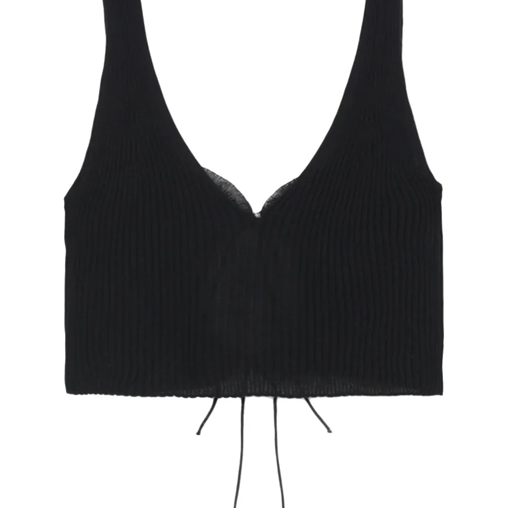 Укороченный топ в рубчик