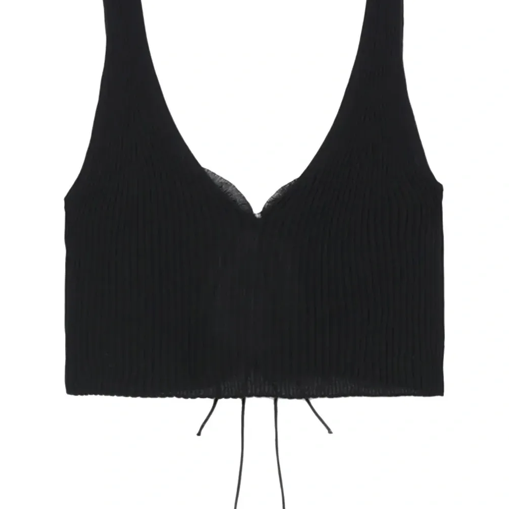 Укороченный топ в рубчик