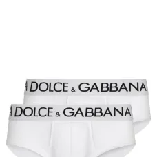 Комплект из двух трусов-брифов с логотипом