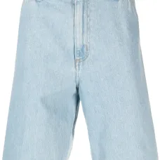 Джинсовые шорты карго с нашивкой-логотипом