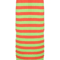 Прямая юбка миди в полоску