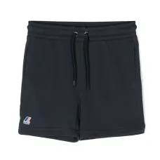 Шорты с кулиской и нашивкой-логотипом