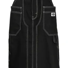 Джинсовая юбка миди со вставками Джинсовая юбка миди со вставками