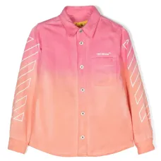 Рубашка с длинными рукавами и принтом тай-дай