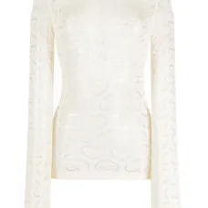 Топ с длинными рукавами и узором