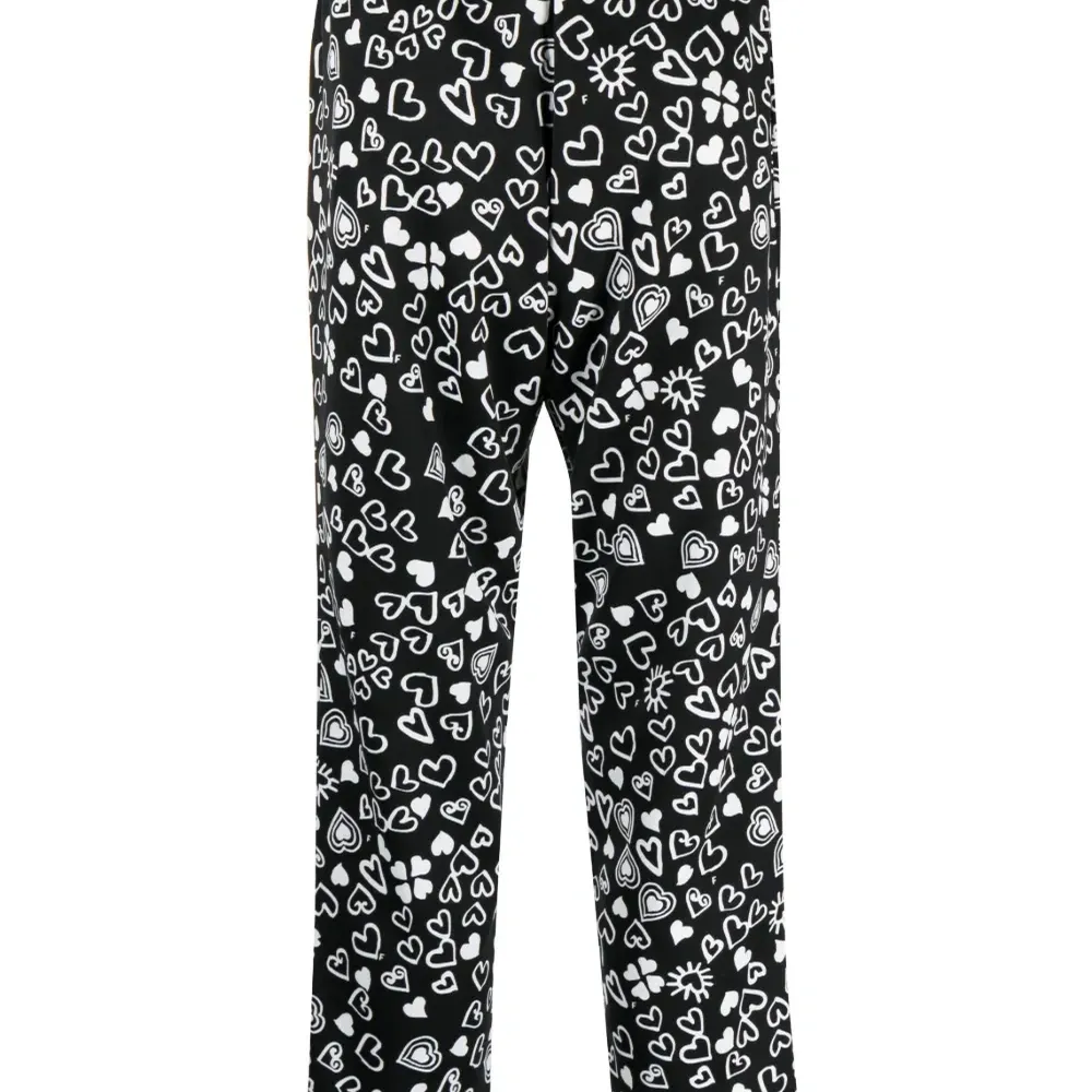 Укороченные брюки с принтом