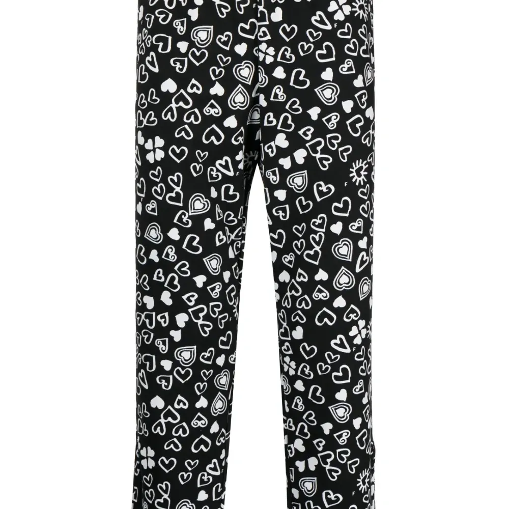 Укороченные брюки с принтом