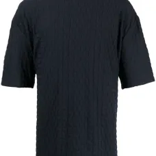 футболка из джерси с тисненым логотипом