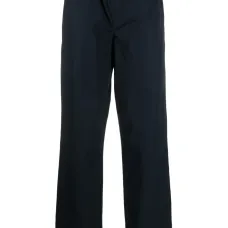 Прямые брюки с эластичным поясом