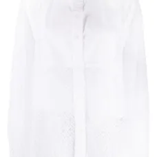 Полупрозрачная рубашка с монограммой