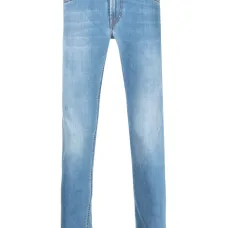 Джинсы скинни с эффектом потертости