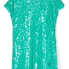 Платье-футболка с пайетками Платье-футболка с пайетками