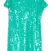 Платье-футболка с пайетками