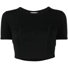 Укороченная футболка Wren с круглым вырезом