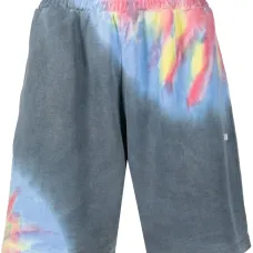 Шорты с принтом тай-дай