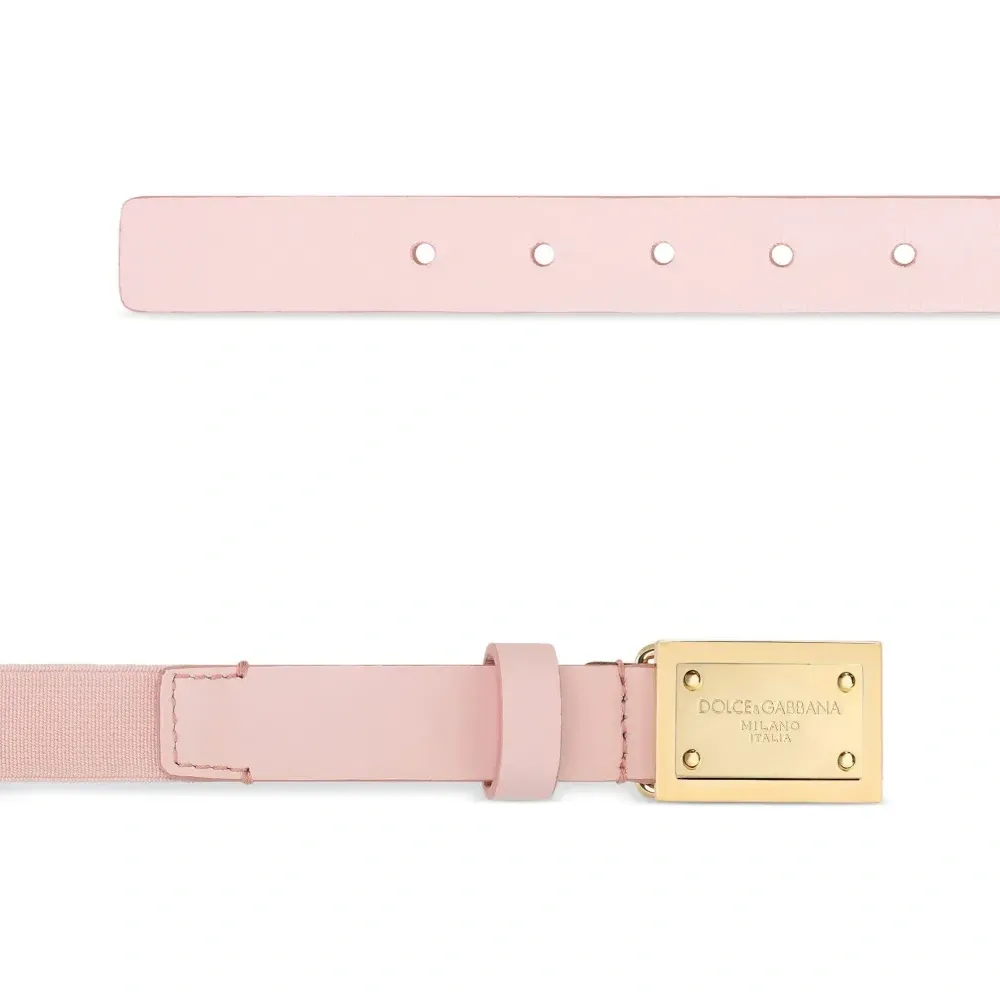 Ремень с пряжкой-логотипом